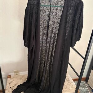 Torrid Black Sheer Knit Cardigan